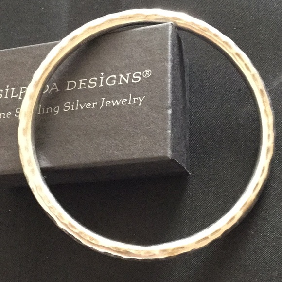 Silpada Jewelry - Silpada Sterling Silver Hammered Bangle Bracelet.
